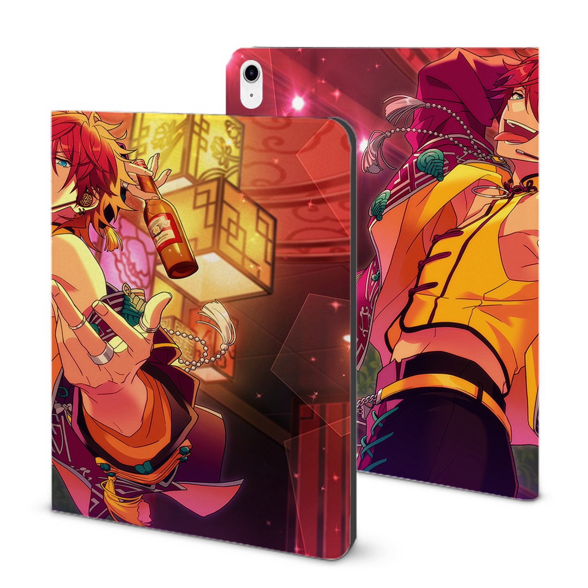 （画像用） あんさんぶるスターズ! Ensemble Stars IPad ケース ブック型 PUレザー TPU 耐衝撃 軽量 薄型 ペン収納なし 全面保護 IPad 各モデル対応